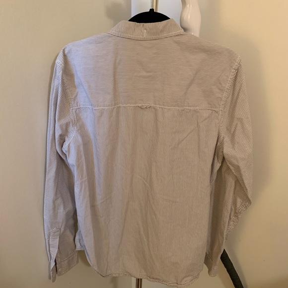 Life after denim oxford shirt medium stripe tan - Picture 2 of 4